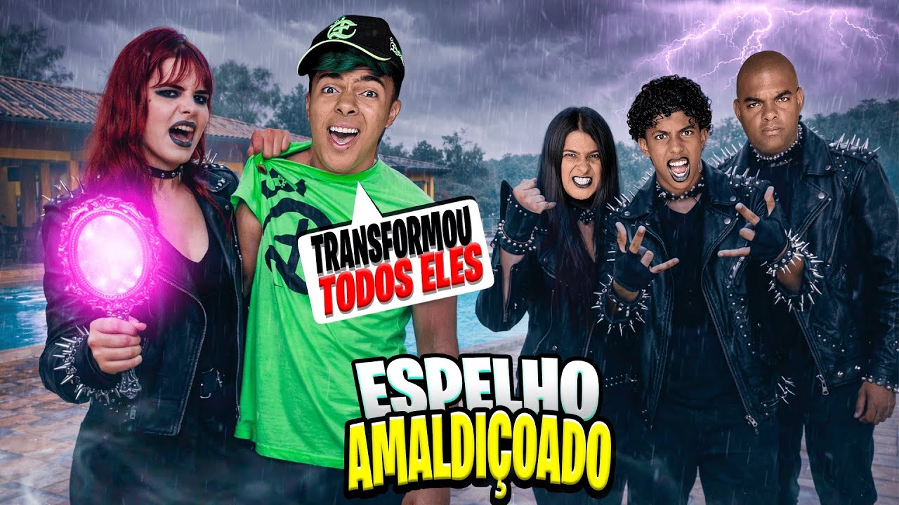 A HATER GÓTICA TRANSFORMOU MINHA FAMÍLIA COM UM ESPELHO MÁGICO‼️😰 *Estevão tem um plano
