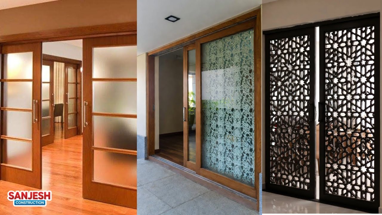 Современные идеи дизайна раздвижных дверей | Деревянные, стеклянные и раздвижные двери для шкафов...