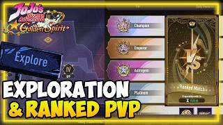 GUILD EXPLORATION & RANKED ARENA GUIDE I JoJo Golden Spirit