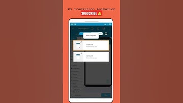 How To Make Intent Animation When moving from One Activity to Another #android #sketchware #nocode