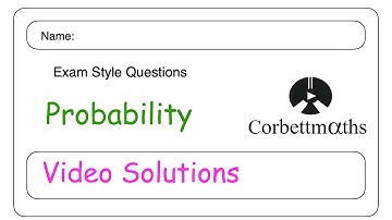 Probability Answers - Corbettmaths