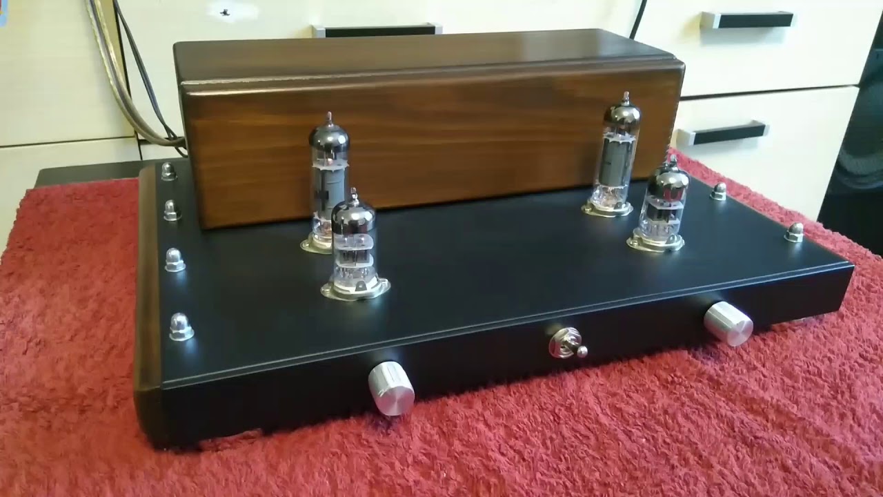 Ламповый усилить на 6н2п, EL84 (6п14п) - YouTube