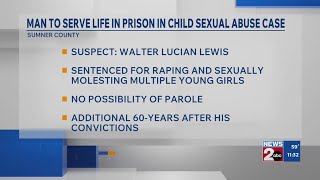 Man receives longest sentence for child sexual abuse in Sumner County history