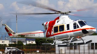 Bell 412EP Helicopter Takeoff & Landing, etc.