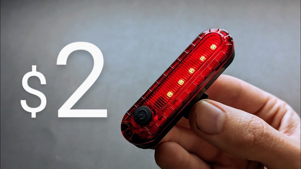 Rechargable LED Bicycle Rear Light Review & TEST YouTube