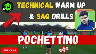 🔴🔵 Technical Warm Up & SAQ Soccer Drills by Mauricio Pochettino 🔴🔵
