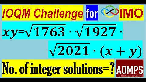 If x,y are two positive integers & xy=√1763∙√1927∙√2021∙(x+y), find number of solution pairs (x,y).