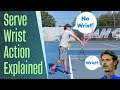 How to master your serve the perfect wrist action explained