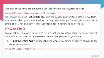 Understanding Why a Loop Doesn