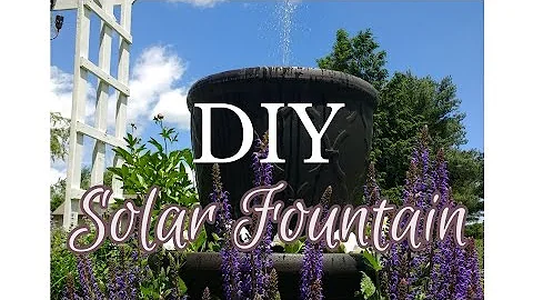 DIY Solar Fountain, Quick and Easy Backyard Water Feature