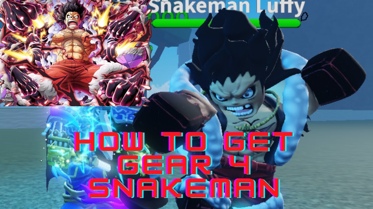 A One Piece Game Roblox: Becoming GEAR 4 SNAKEMAN LUFFY In One Video 