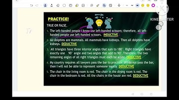 Inductive and Deductive Reasoning 