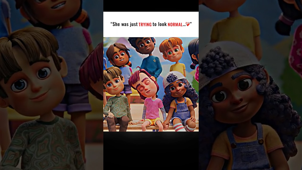 “She was just trying to look normal… 🥹💔”#Shorts #Animation #Emotional #3DAnimation
