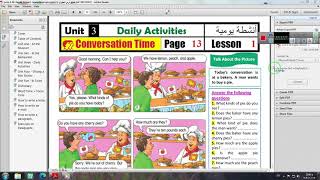 unit 3 primary 6  time for English