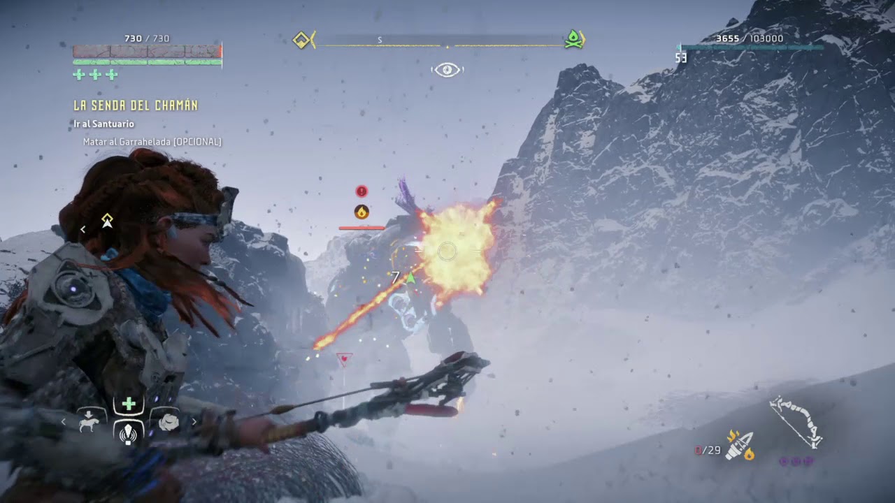 Horizon Zero Dawn lucha Contra Garrahelada