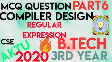 #Mcq#Aktu#CompilerDesign#RegularExpression Compiler Design MCQ question on Regular expression#Srtmun