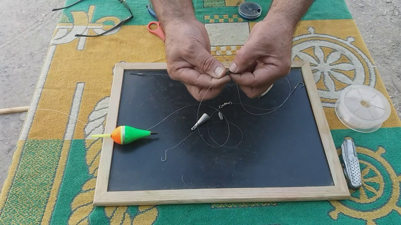 Πως βάζουμε αγκίστρι στο καλάμι How to attach your hooks to your fishing lines and rods YouTube
