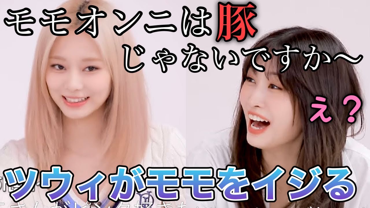 ツウィがモモに炎上必至の一言を発する動画がこれです！！