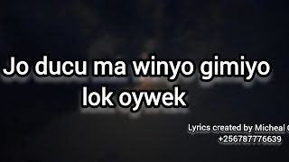 Jo ducu ma winyo kilega 134 full lyrics