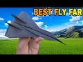 How to make a jet paper plane that fly far paperplane