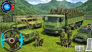 陸軍トラック運転貨物ゲーム！US陸軍貨物トラック運転3D 2026 - シミュレーター; Androidゲームプレイ screenshot 1