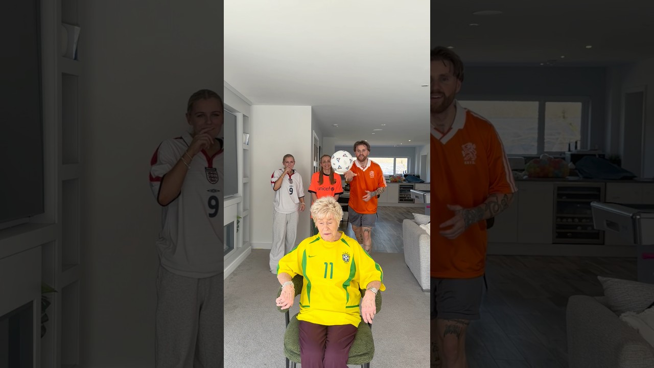 Guess who threw the ball..