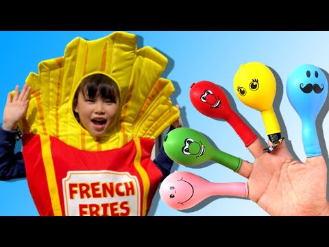 라임의 변신 코스튬 얼굴풍선 핑거패밀리 노래부르기 finger family song | nursery rhyme | 라임튜브 LimeTube