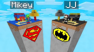 Mikey Superman Chunk Vs Jj Batman Chunk Survival Battle In Minecraft Maizen