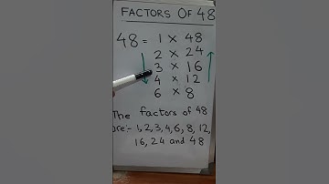 Write all the factors of 48 | 48 के factors