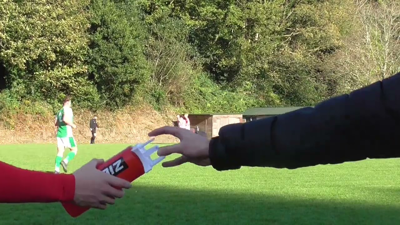 Ben Wosser scores for Laxey v Peel (1-1) 25 October 2025