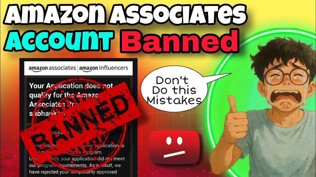 Amazon associates account banned problem