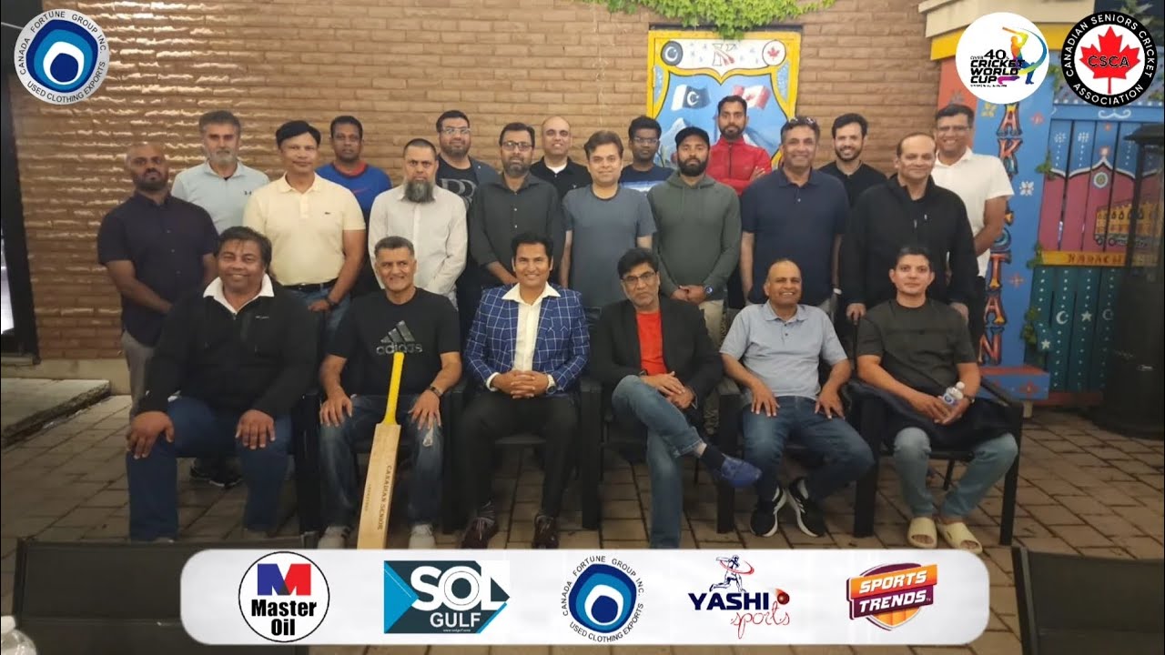 Canadian Senior Cricket Association - CSCA Squad's Meet & Greet for Over40 Cricket World Cup