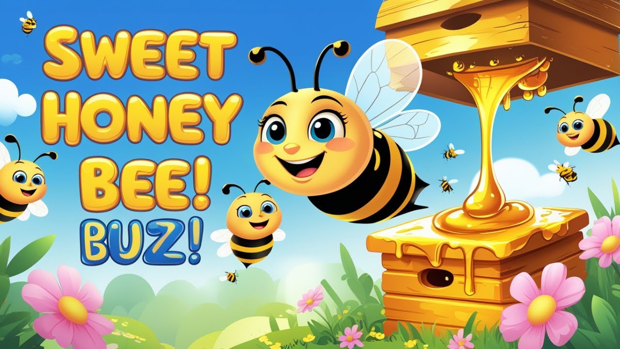 🌟 “Sweet Honey Bee Buzz 🐝 | Fun Honey Song for Kids | Learning Rhymes for Children” 