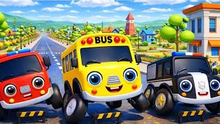 “Wheels on the Bus | Fun Nursery Rhyme for Kids with Sing Along & Colorful Animation!”
