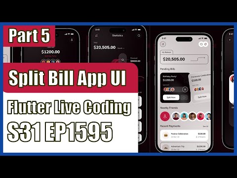 [Flutter] Flutter Live Coding EP1595 (Split Bill App UI Part 5) - YouTube