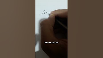 How to write A in cursive style. subscribe