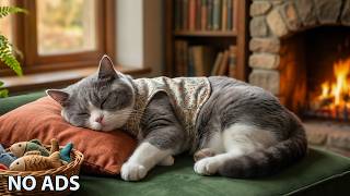 12 Hours Relaxing Music For Cats 🐾 Healing Music For Cats Cozy Room - Soothing Piano 🎶 No Ads