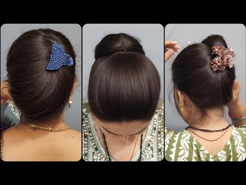 आषाढी एकादशी स्पेशल 🔴 सारीज Beautiful Bun And Ambada Hairstyles