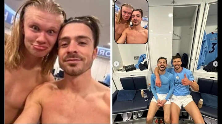 Inside Man City's dressing room celebrations as Grealish and Haaland let their hair down【News】