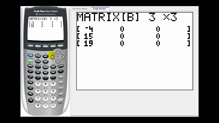 Determining Inverse Matrices on the TI83/84