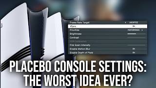 The Worst Idea Ever: Placebo Console Settings Menus