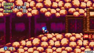 Sonic Mania - Encore Lava Reef Act 1 (Sonic) Speed Run - 2:31:25