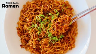 TikTok Viral Chilli Garlic Ramen | Spicy Ramen Noodles Recipe