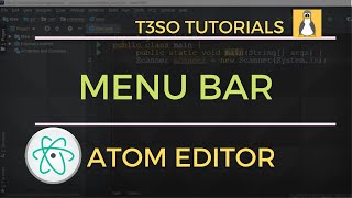 How to Show menu bar in Atom Editor - keyboard shortcuts