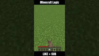 Minecraft Logic #shortvideo #minecraft #shortvideos #shorts #short #minecraftlogic #minecrafttips