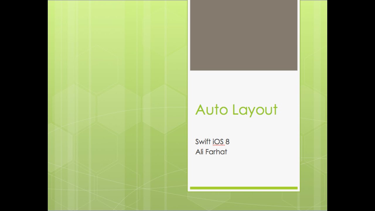 34 - iOS 8 Auto Layout - The Presentation 1/4 - YouTube