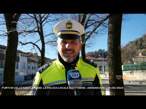 FURTI IN VALLE SAN FLORIANO. LA POLIZIA LOCALE AI CITTADINI: «DENUNCIATE» | 10/01/2023