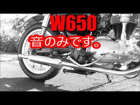 乗ってみた走行音 W650 社外 マフラー音 スチール ダイワ 大和
