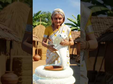 The old man's cobra gives a lot of milk 😱 #shorts​ #ai​ #farmer​ #desert​ #milk​ #cobra​