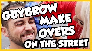 GUYBROW MAKEOVERS ON THE STREET by Kandee Johnson 86,967 views 5 years ago 15 minutes